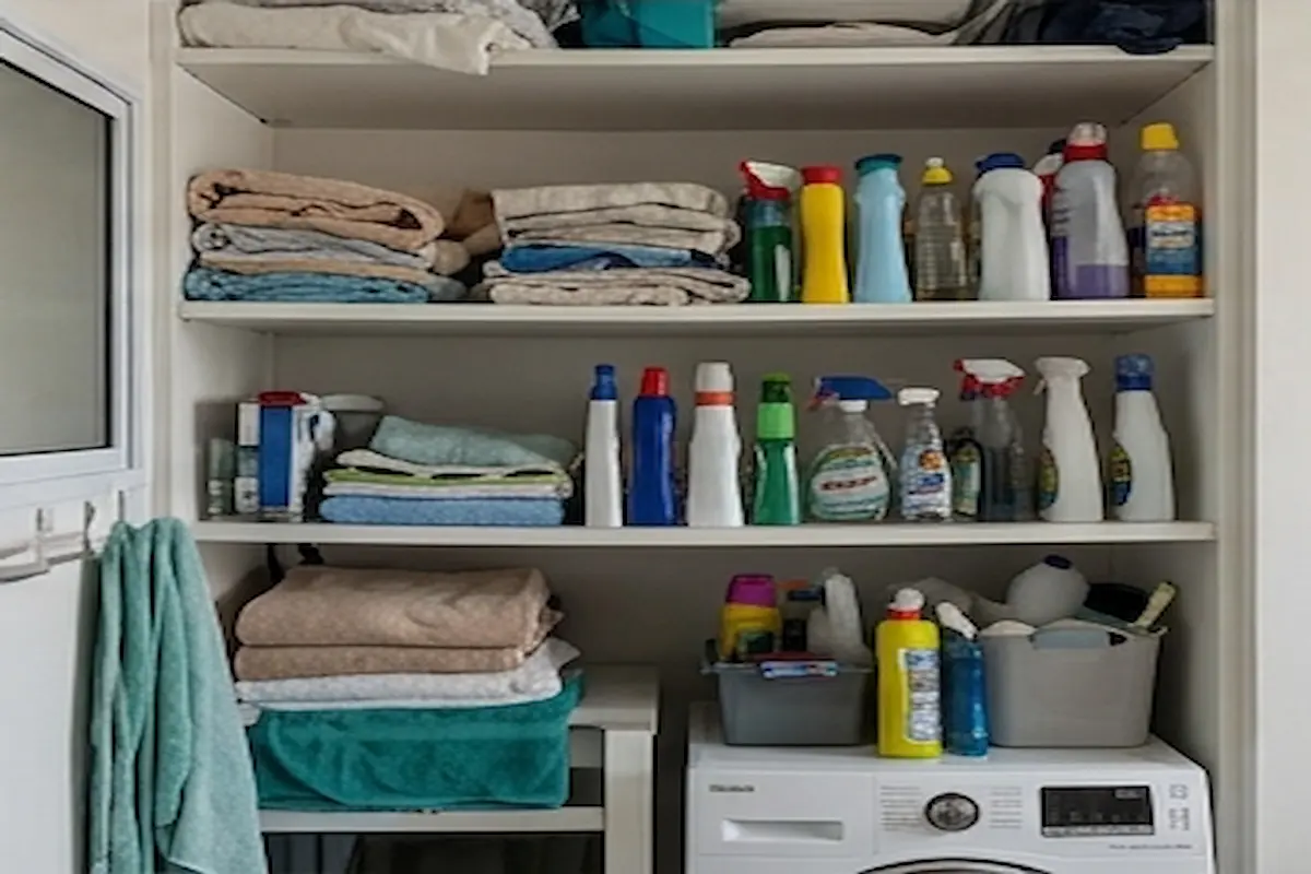 preparação lavanderia em São Paulo - antes desorganizada