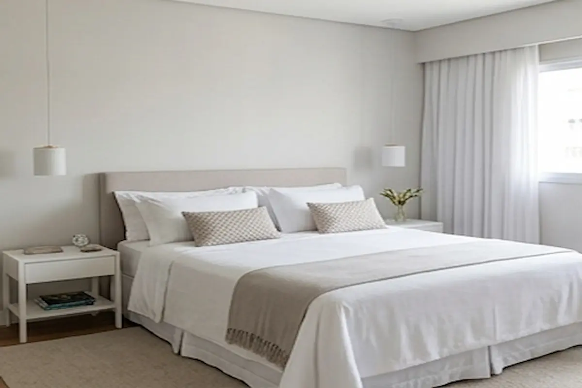  preparação quarto em São Paulo - depois organizado estilo hotel